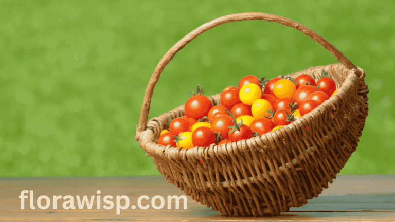 How to Plant Cherry Tomatoes, Cherry tomatoes inside the basket