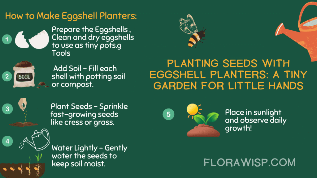 How to make egg shells planters | Gardening activities for preschoolers