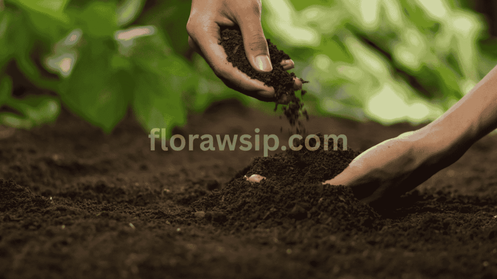 Man testing Texas soil with hands to prepare for planting Bermuda Grass for Texas Soil