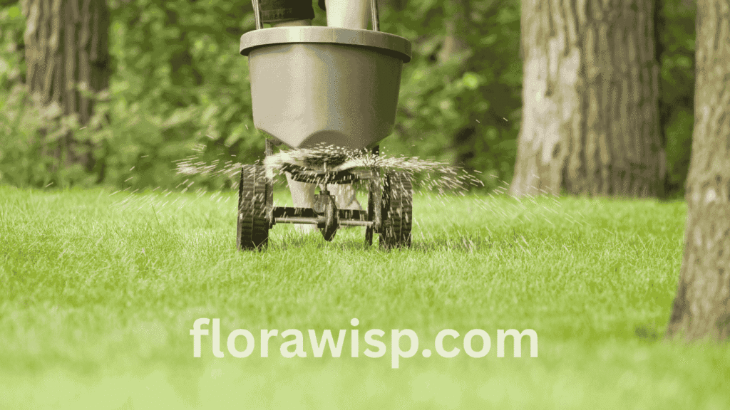 fertilizing st augustine grass in the fall using a low-nitrogen, high-potassium granular blend to strengthen roots before Florida’s winter