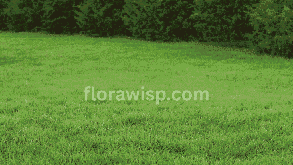 St Augustine Grass yard featuring lush green blades with a dense, carpet-like appearance in a well-maintained lawn.