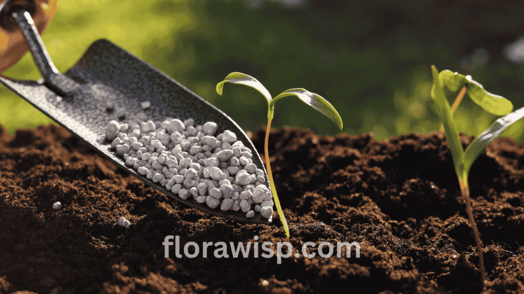 Lawn care expert applying fertilizer in spring, showing when to fertilize Bermuda grass in Georgia for healthy green growth