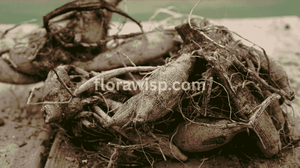 How to plant dahlia tubers healthy dahlia tubers displayed on an outdoor table before planting.